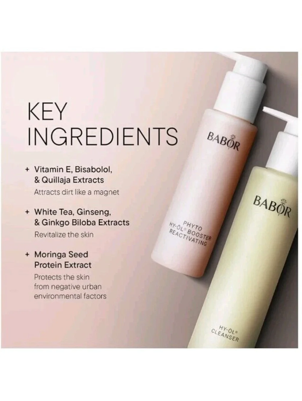 Babor HY-OL Cleanser & Phyto Hy-Ol Reactivating 200ml/ 100ml Unopened